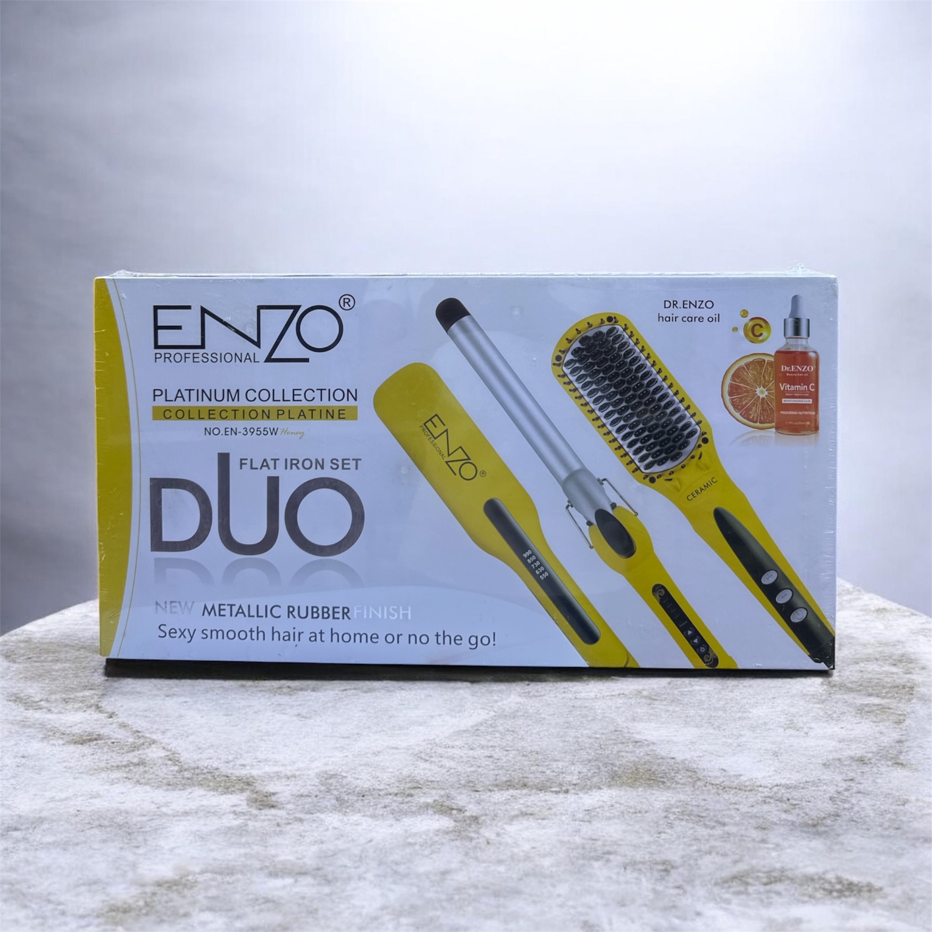 Platinum Collection Flat Iron Set Duo EN-3955W Honey