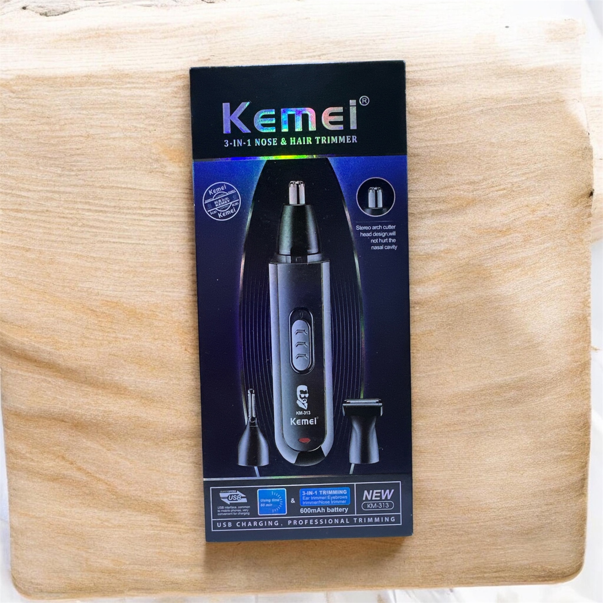 KM-313 Nose & Hair Trimmer 3-in-1