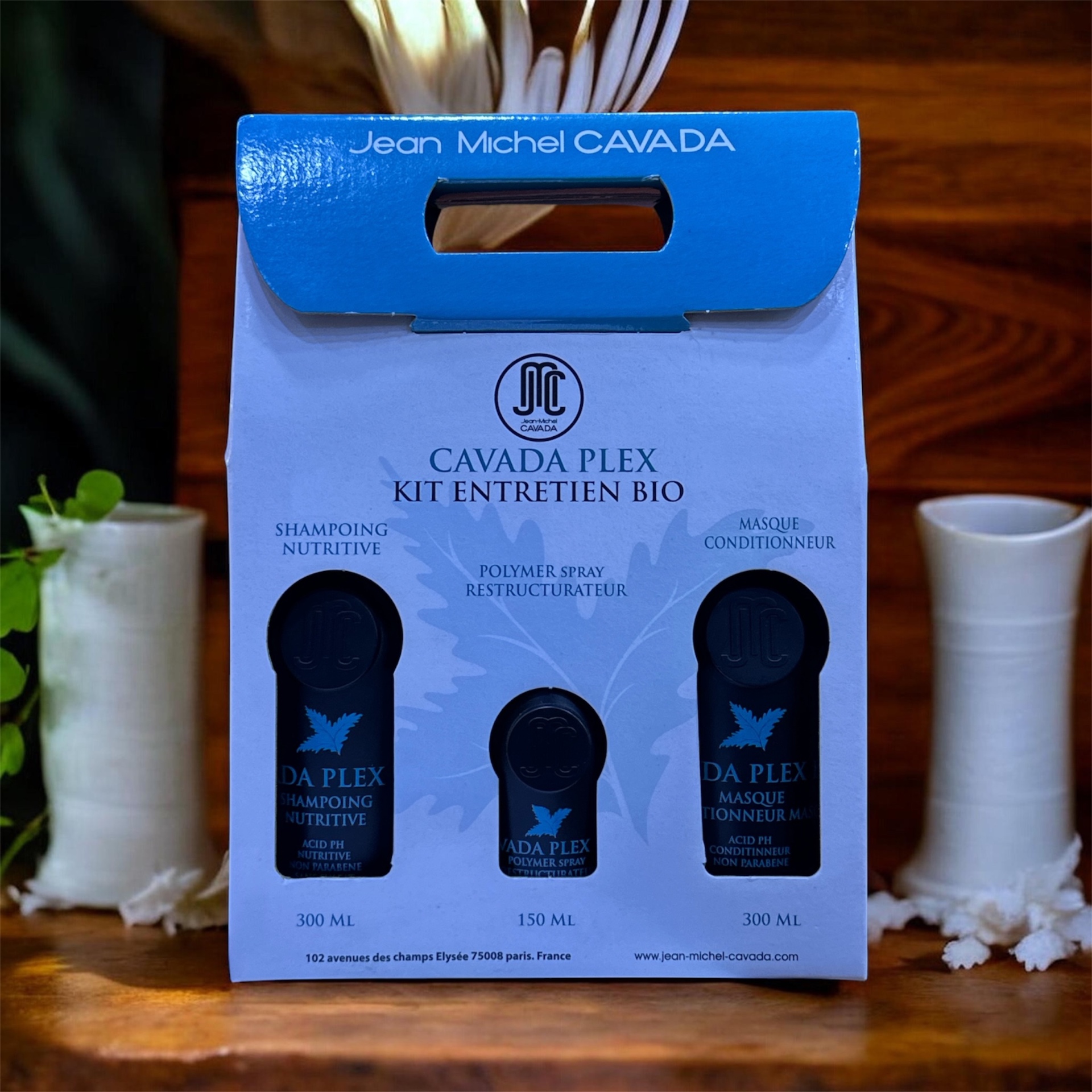 Cavada Plex Kit Entretien Bio Shampoing + Spray + Masque