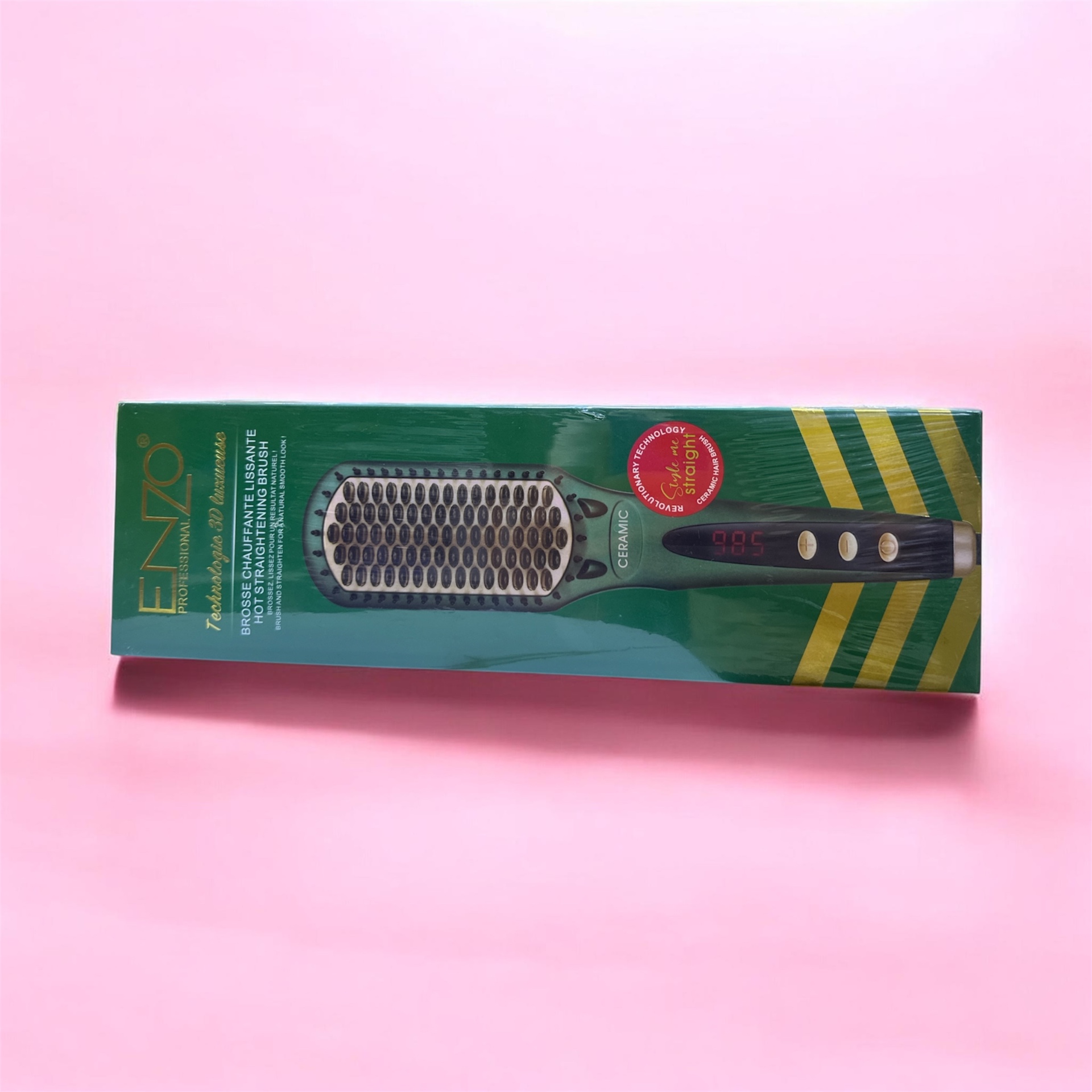 Ceramic Hot Straightening Brush 3D